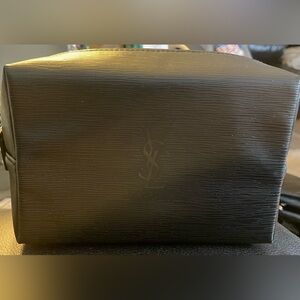 Yves Saint Laurent Elegant Black Toiletry Bag